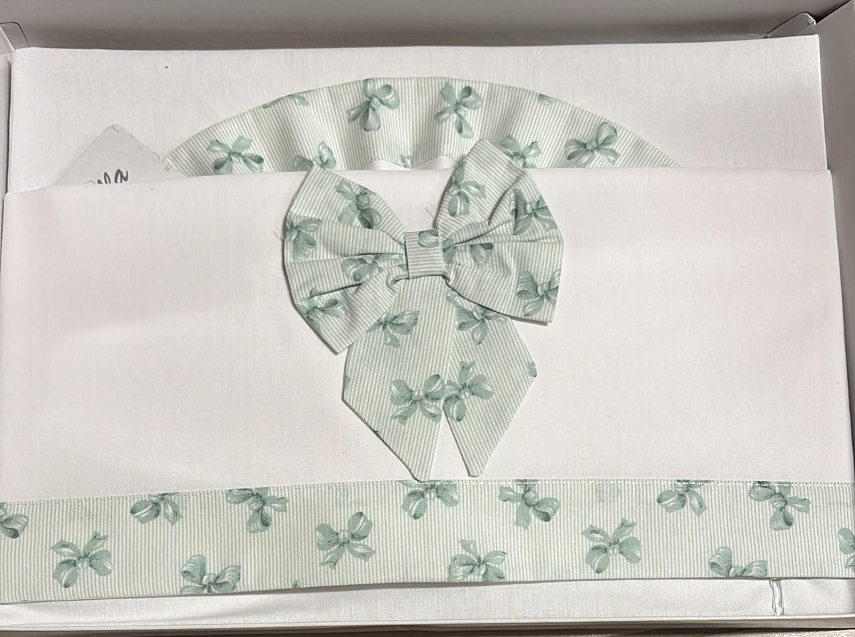 Set Lenzuola Passeggino/Carrozzina Ornella – 3 Pezzi – 100% Cotone – Art. LC015-104F