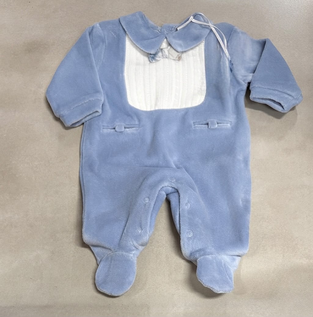 Tutina Neonato in Ciniglia Pastello – Art. TC0031AH