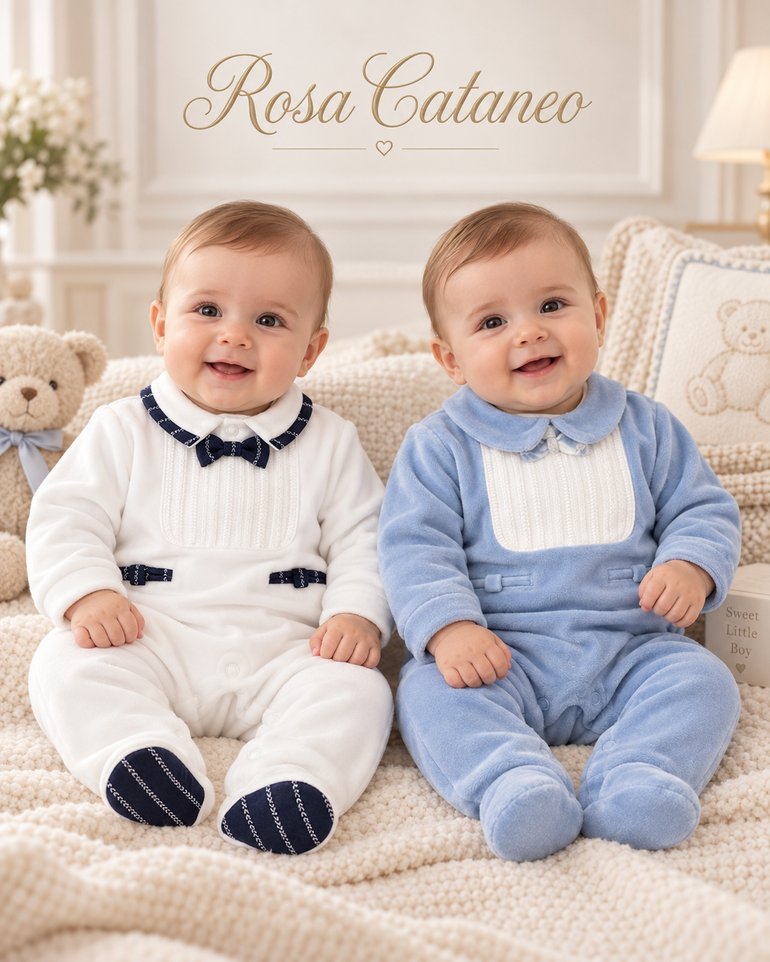 Tutina Neonato in Ciniglia Pastello – Art. TC0031AH