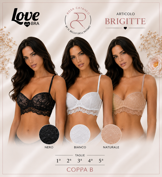 BRIGITTE | Reggiseno Fascia in Pizzo Love and Bra