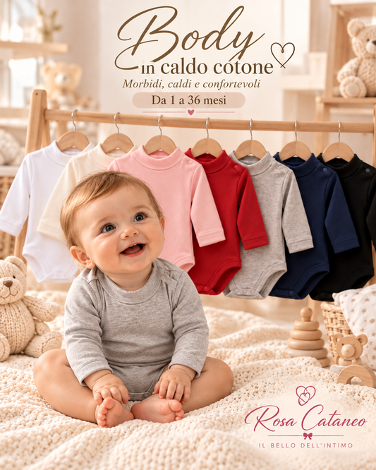 Body Lupetto Neonato in Caldo Cotone Nazareno Gabrielli
