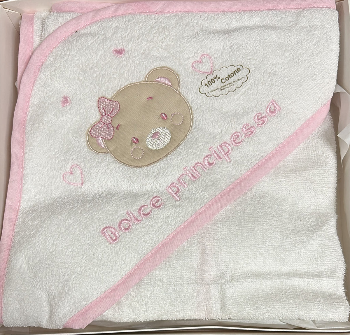Accappatoio Neonato a Triangolo Nancy Baby – Art. 458/3