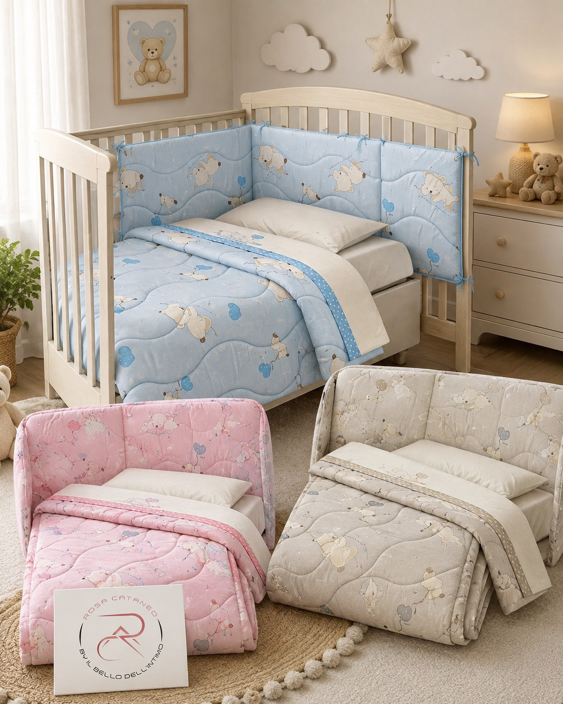 Trapunta per Culla con Paracolpi IRGE Baby – Art. BTE