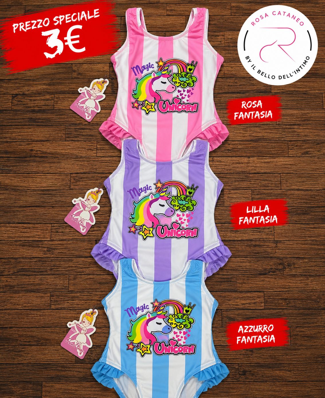 Costume Intero Bimba Unicorno – Art. Y66610