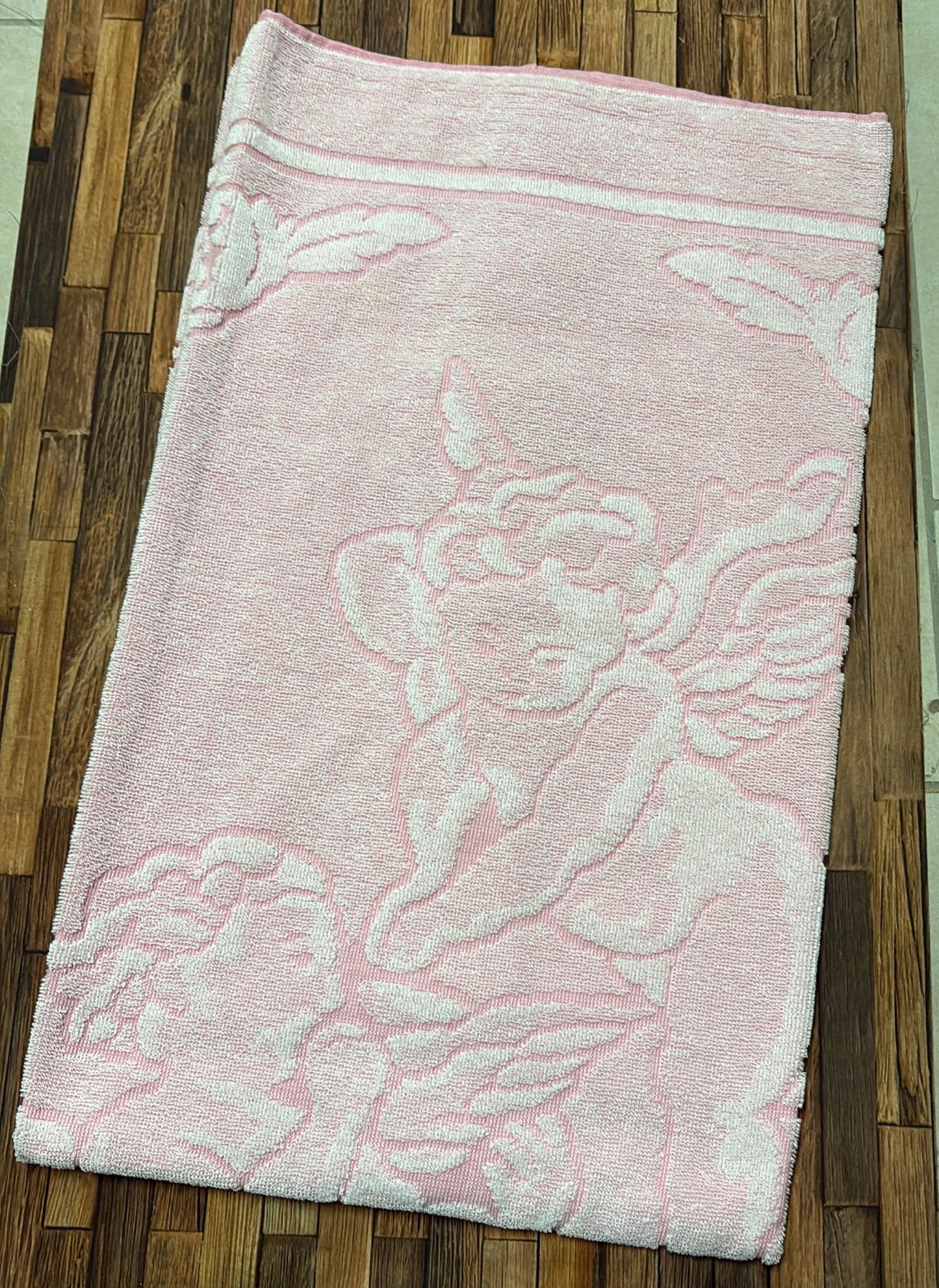 Asciugamano Neonato in Spugna di Cotone Angelo – 80x30 cm – 100% Cotone