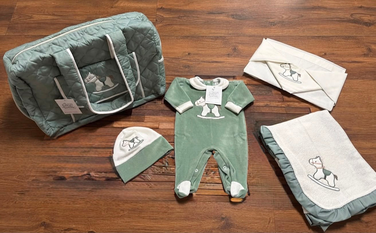 Set Uscita Clinica Neonato 5 Pezzi Cavalluccio – Tenerotti