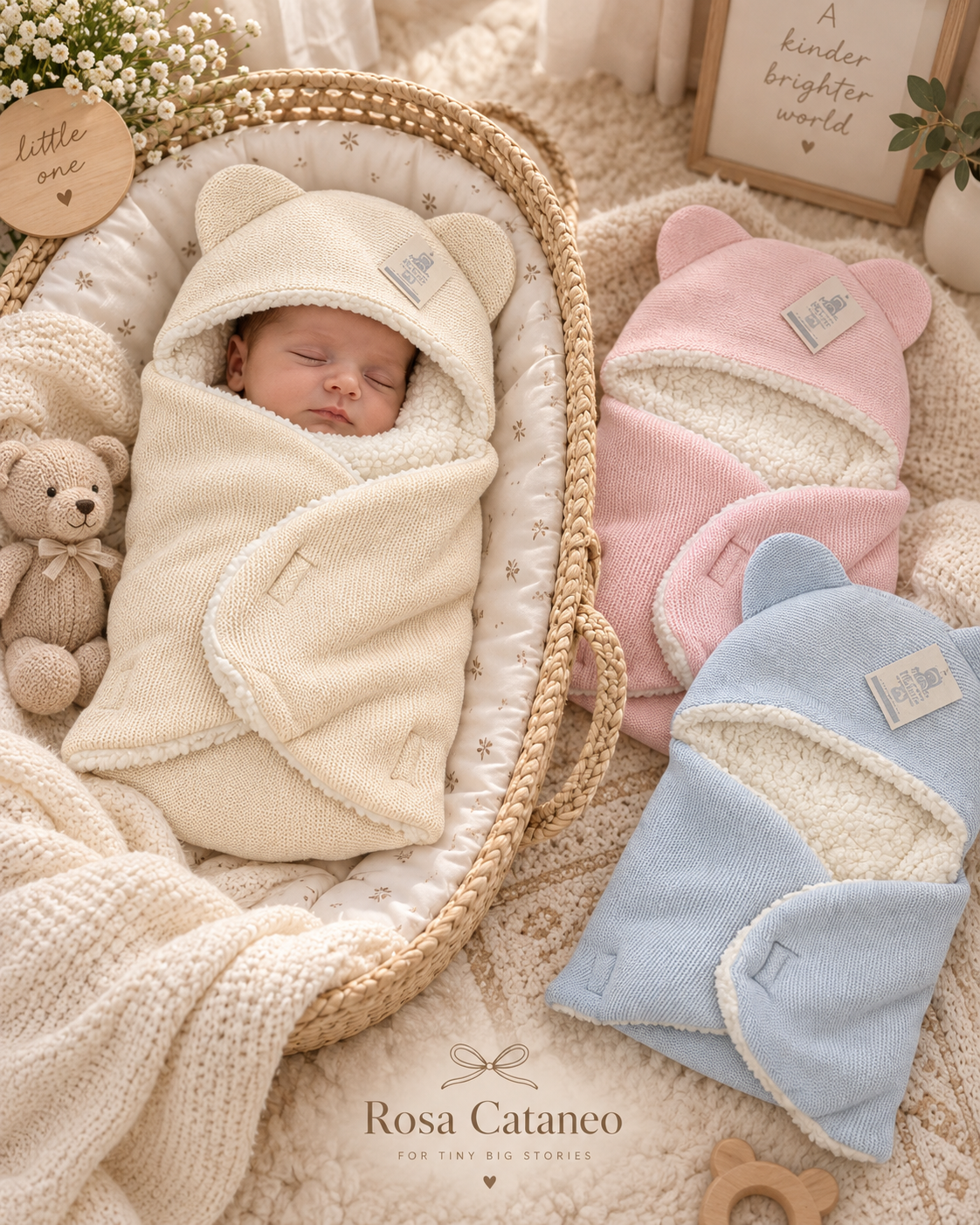 Sacco Nanna Neonato con Orecchie Melanie – Art. BS041