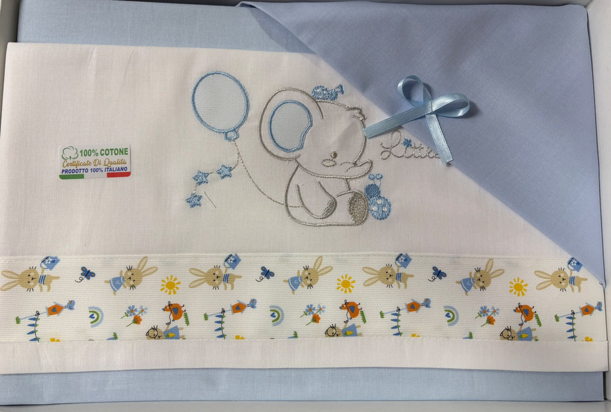 Lenzuola Culla Neonato Batuffolini 100% Cotone – Art. B0203