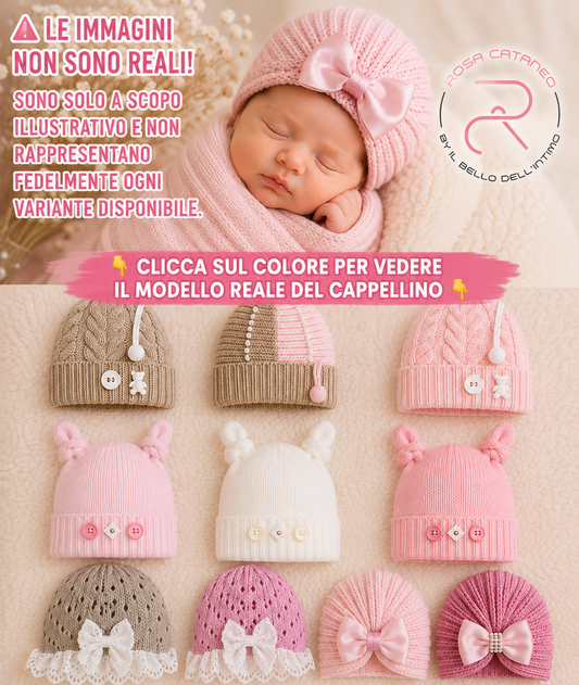 Cappello Prima Nascita Neonata 👶💖