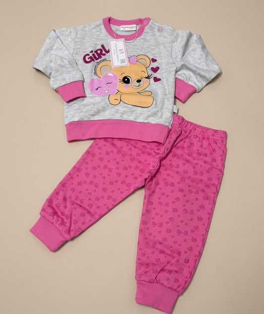 Pigiama Femminuccia Caldo Cotone Nazareno Gabrielli – NG-2350/N Orsetta Girl