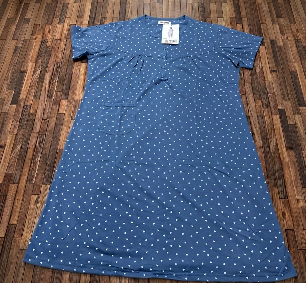 Camicia da Notte Calibrata Curvy Premaman e Maternità con Taschino Donna Art. IT-6666