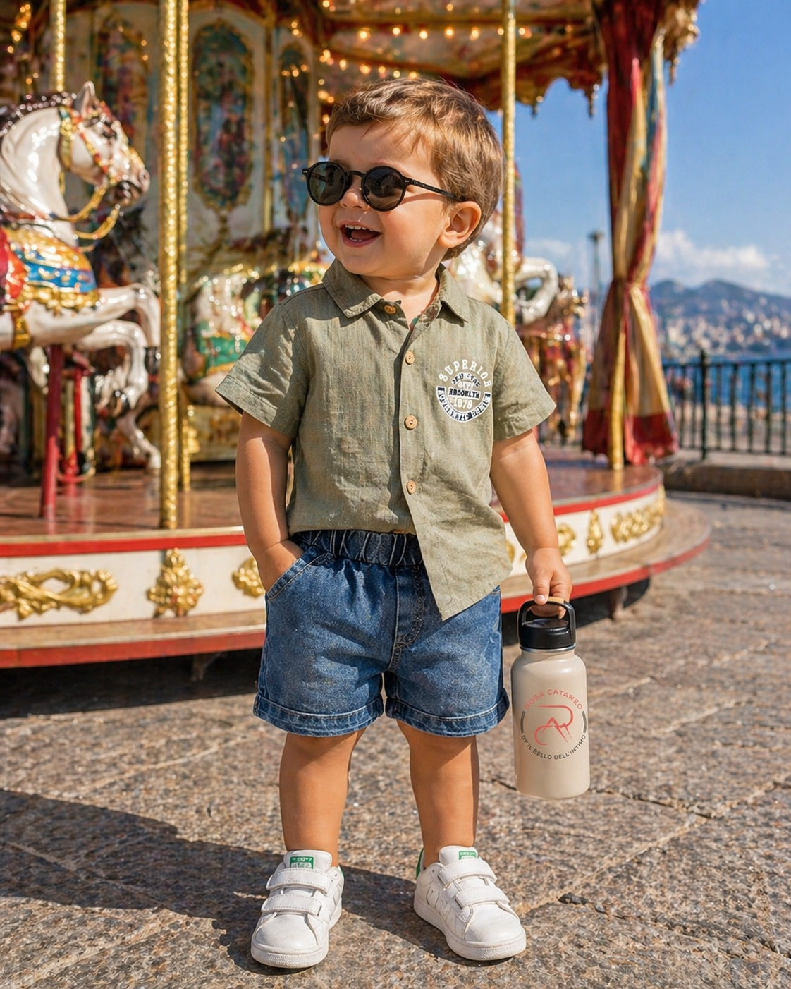 Coordinato in cotone con jeans Art. 016