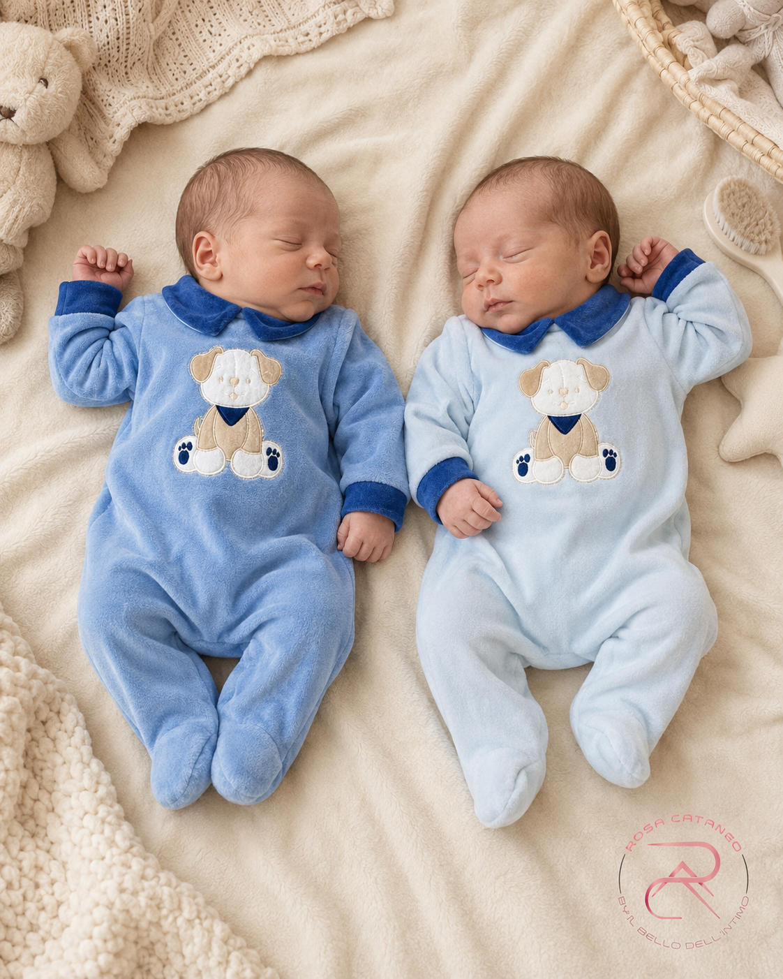 Tutina in Ciniglia Neonato Maschietto I Batuffolini Art. B548/4M
