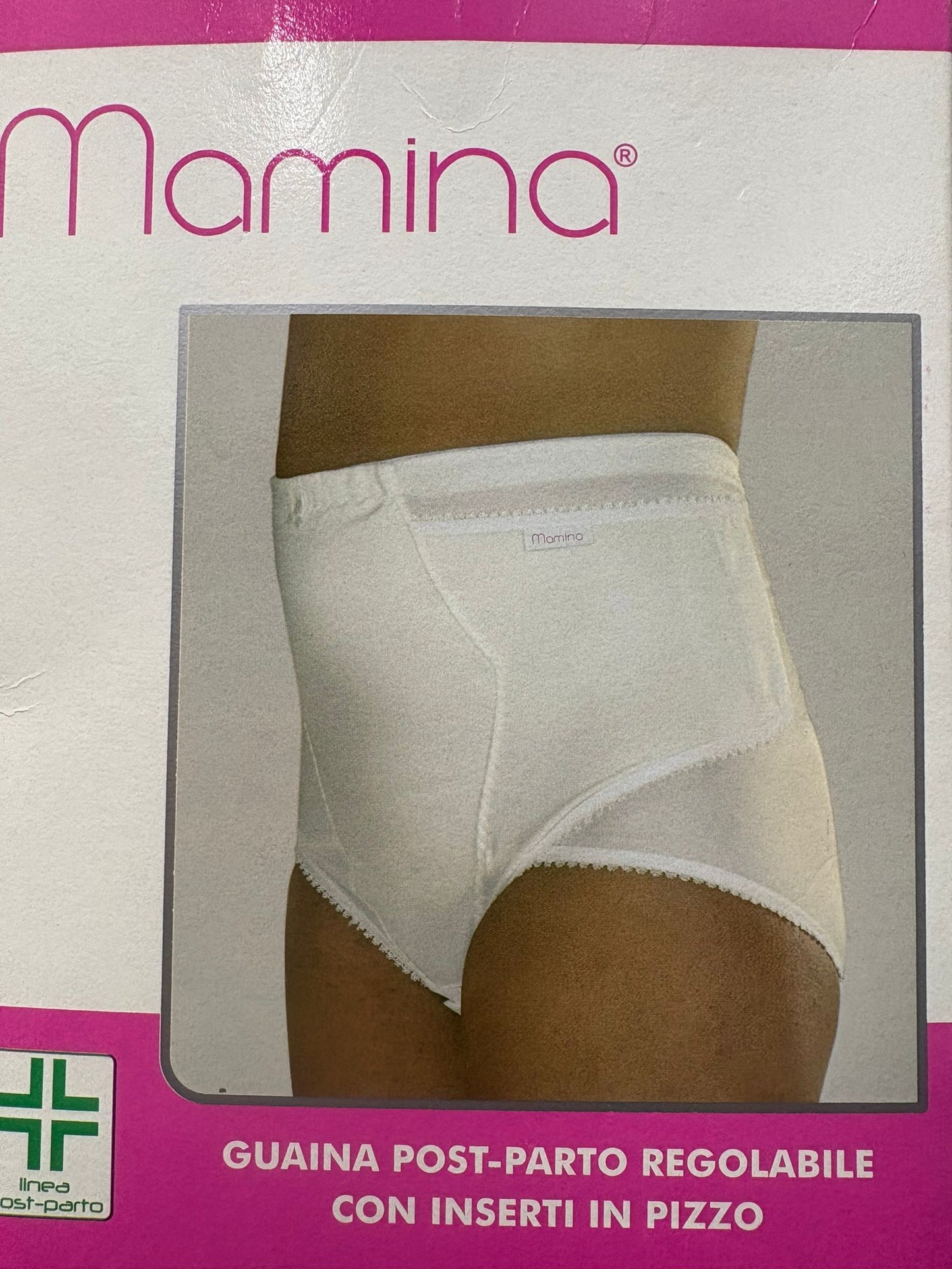 Guaina Post Parto Mamina Bianca Regolabile Art. Z 9109
