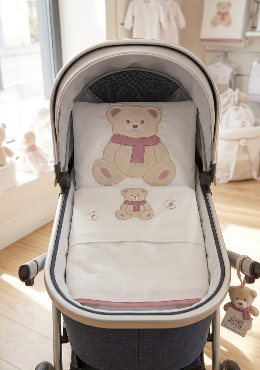 Piumoncino Passeggino con Imbottitura Estraibile e Lenzuola – Made in Italy