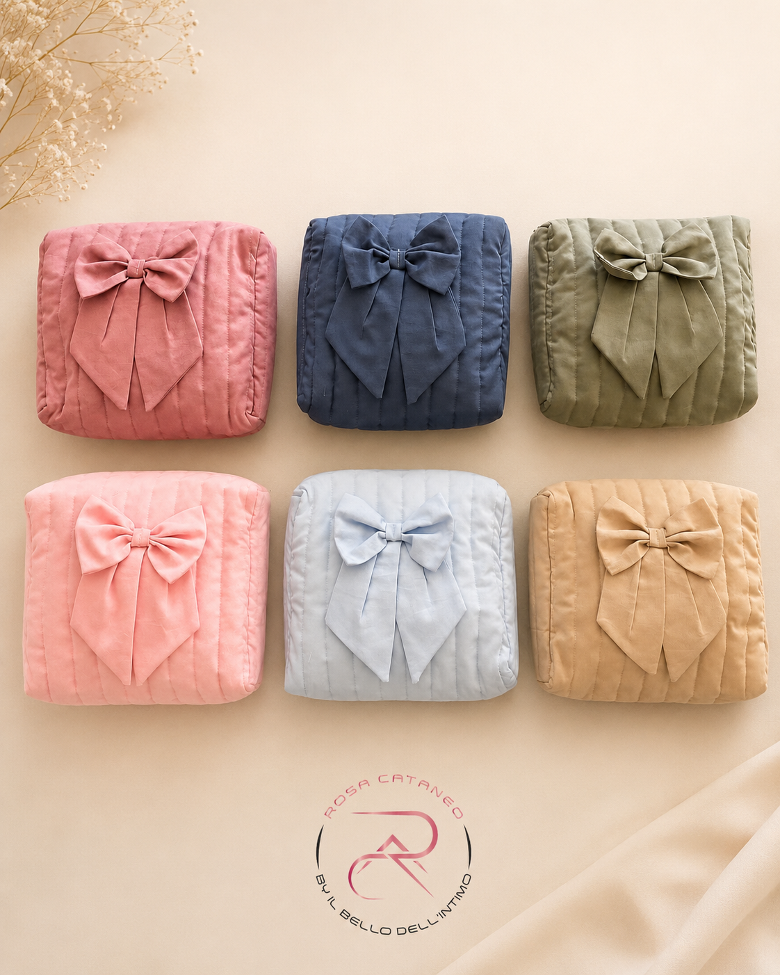 Pochette Trapuntata con Fiocco