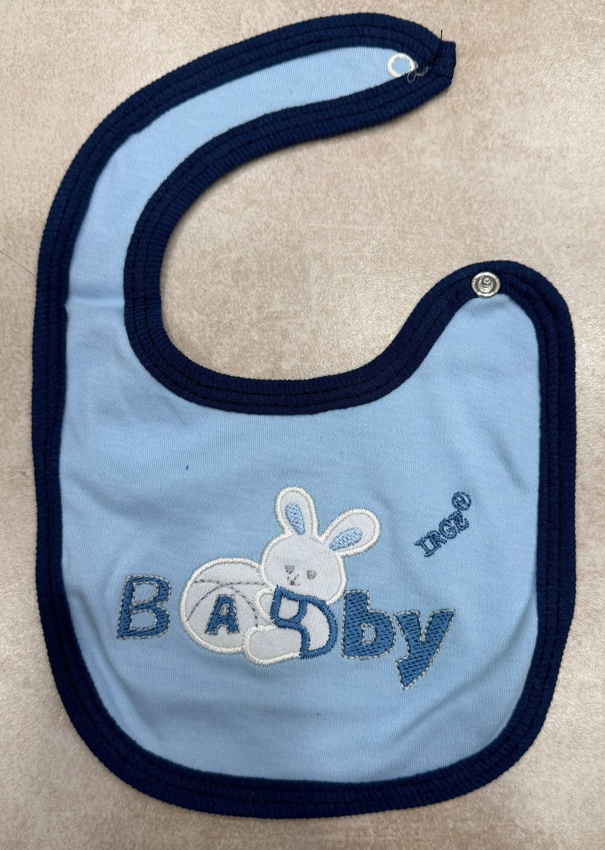 Bavetta Neonato in Cotone Ricamata Irge “Baby Coniglietto”