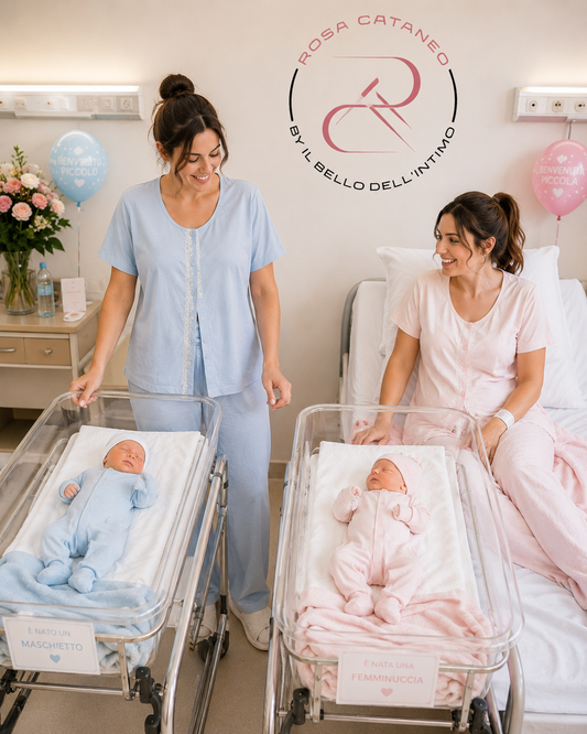 Pigiama Donna Aperto Avanti Premaman e Allattamento Manica Corta con Pantalone Lungo Art. F-1608
