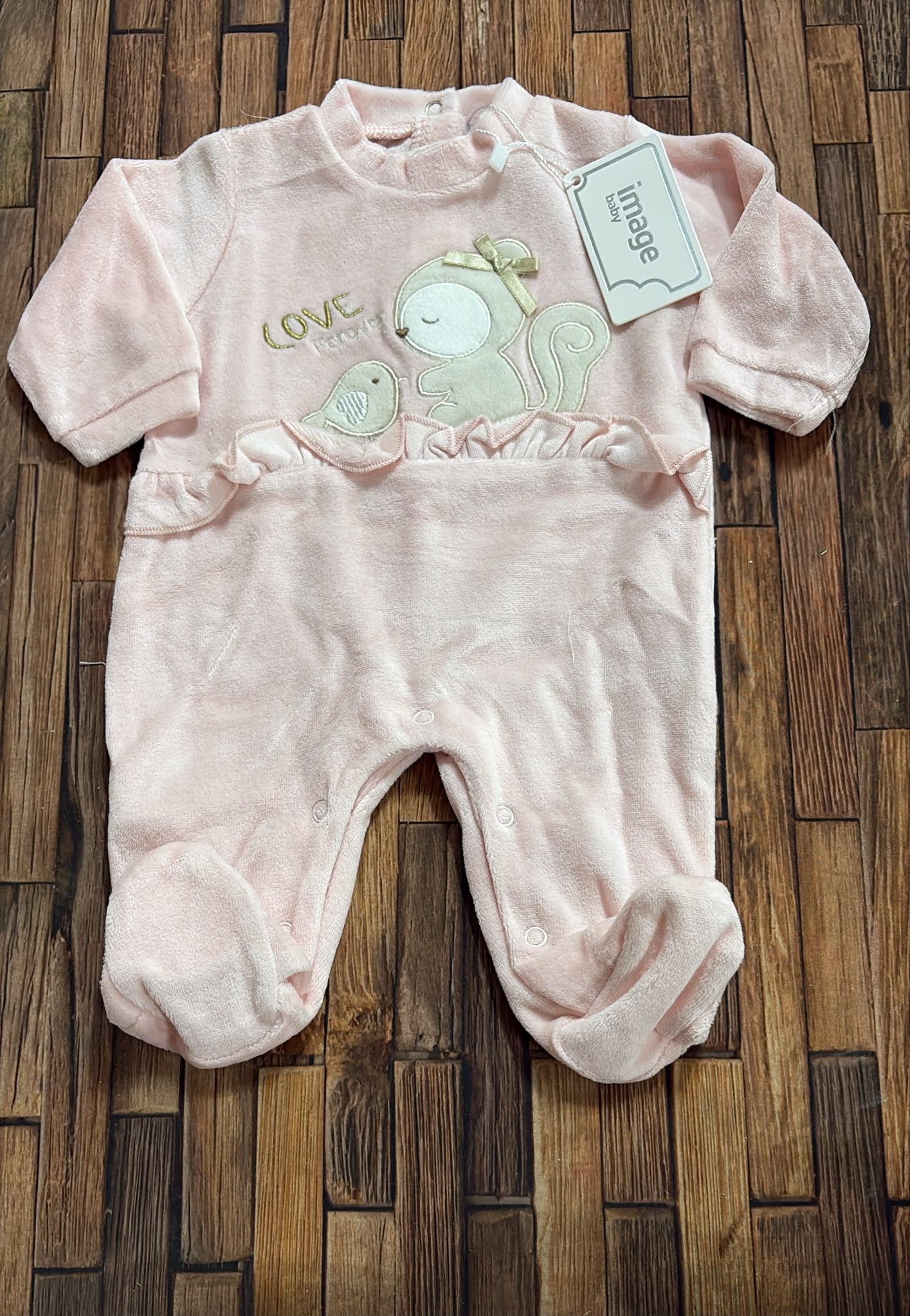 Tutina in Ciniglia Neonata Image Baby LF-2045
