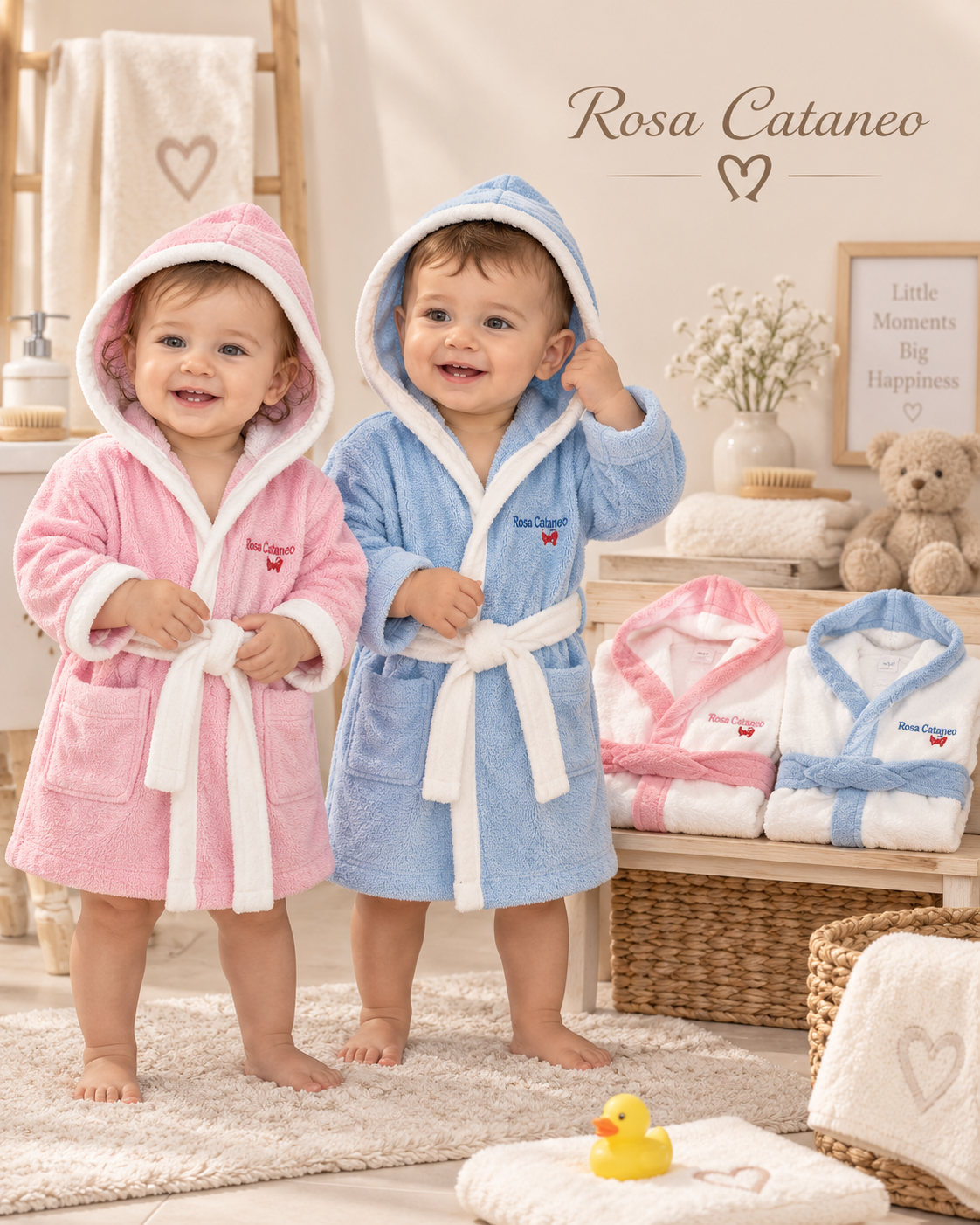 Accappatoio Baby in Spugna di Cotone – Sommaruga Art. S100/M