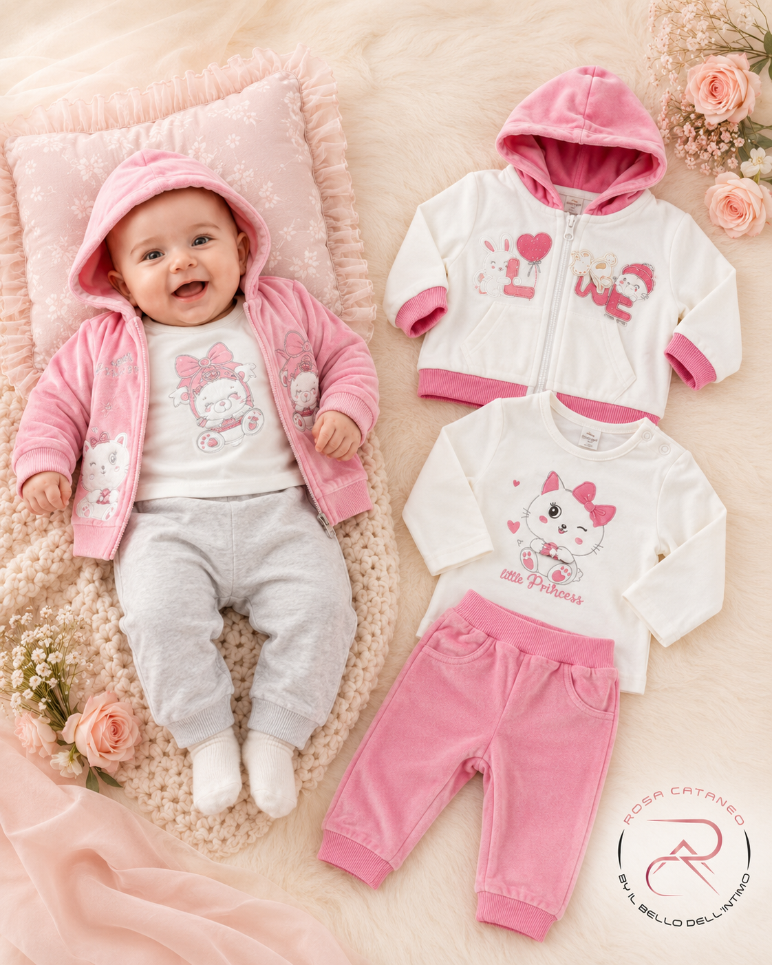 Tuta in Ciniglia 3 Pezzi RePanda RB-635