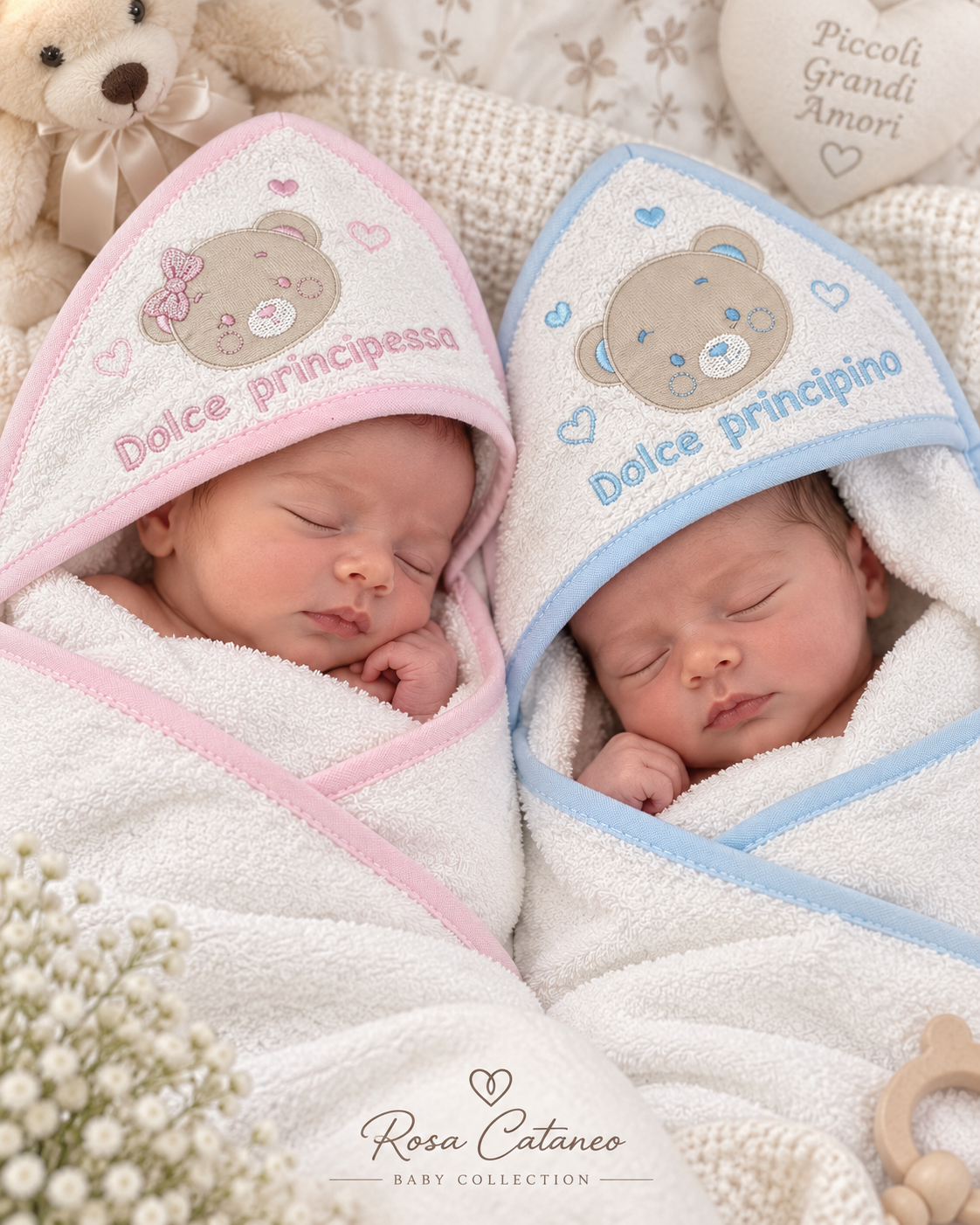 Accappatoio Neonato a Triangolo Nancy Baby – Art. 458/3