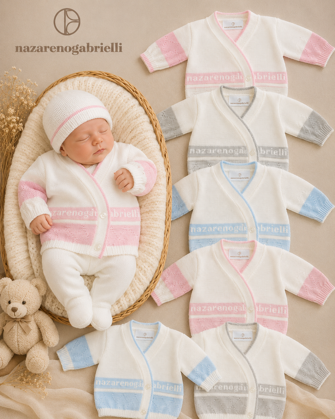 Scaldacuore Neonato Misto Lana Nazareno Gabrielli NG750/4
