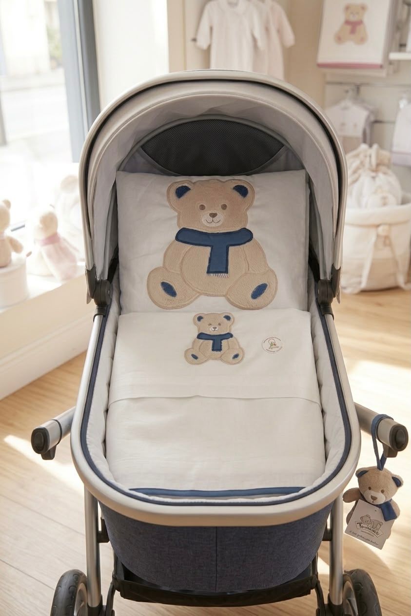 Piumoncino Passeggino con Imbottitura Estraibile e Lenzuola – Made in Italy