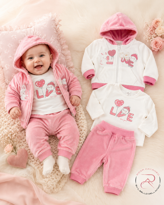 Tuta in Ciniglia 3 Pezzi RePanda RB-634