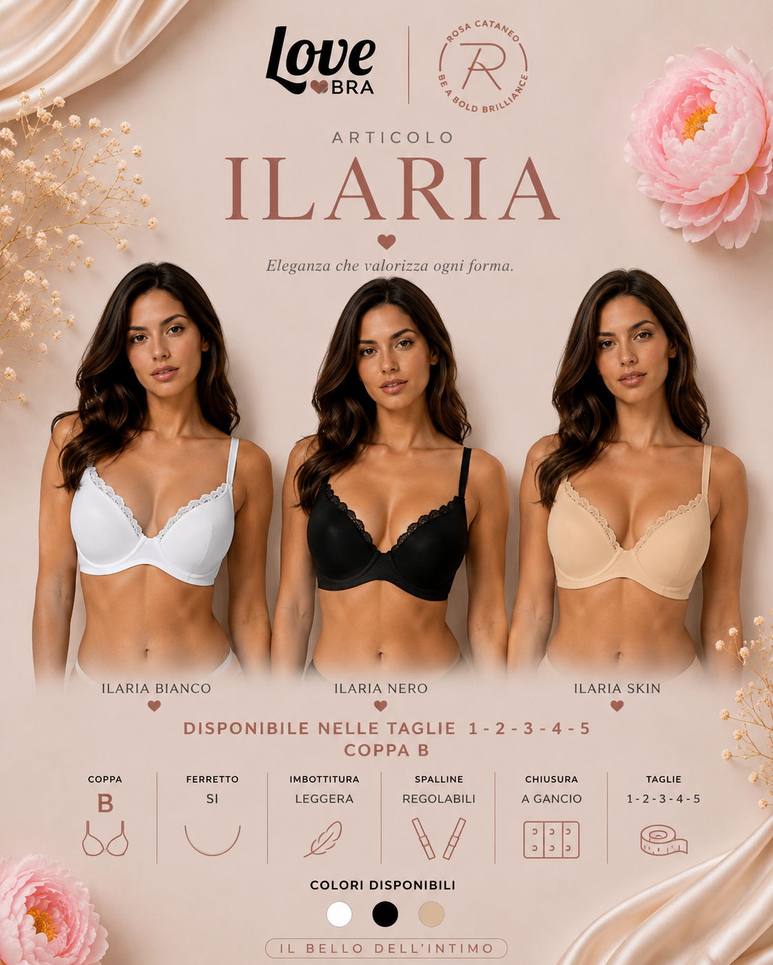 ILARIA | Reggiseno Balconcino in Microfibra Love and Bra