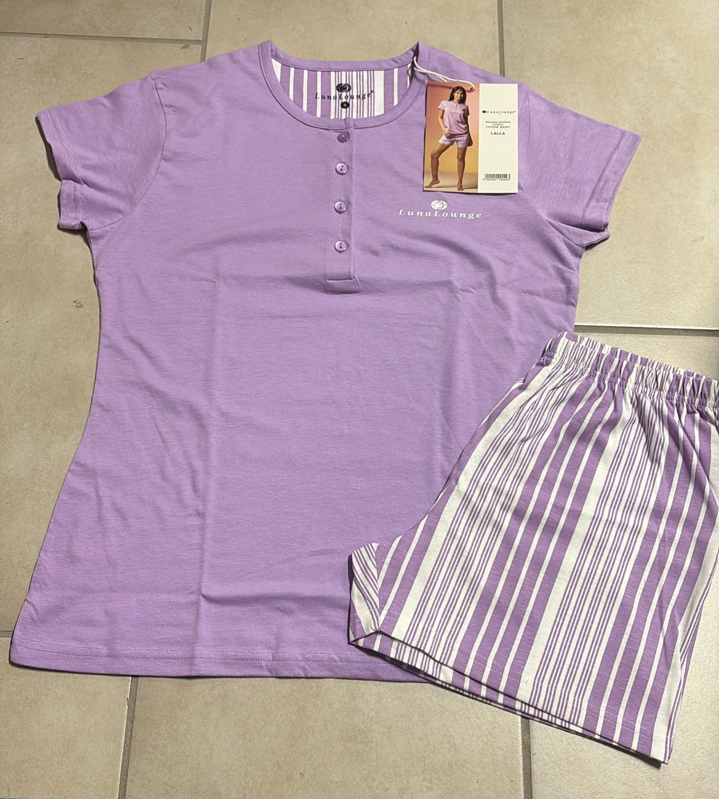 Pigiama corto donna in cotone – LALLA | LUNA LOUNGE