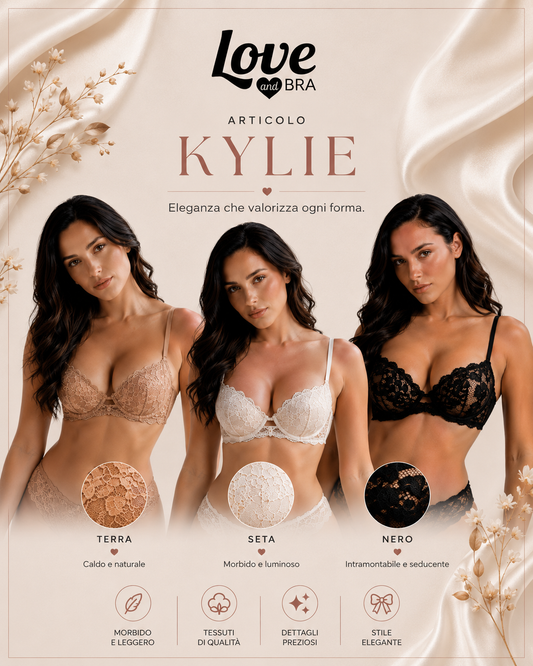 KYLIE | Reggiseno Balconcino Coppa C in Pizzo Love and Bra