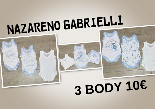 3 BODY DELLA NAZARENO GABRIELLI A SOLI 10€