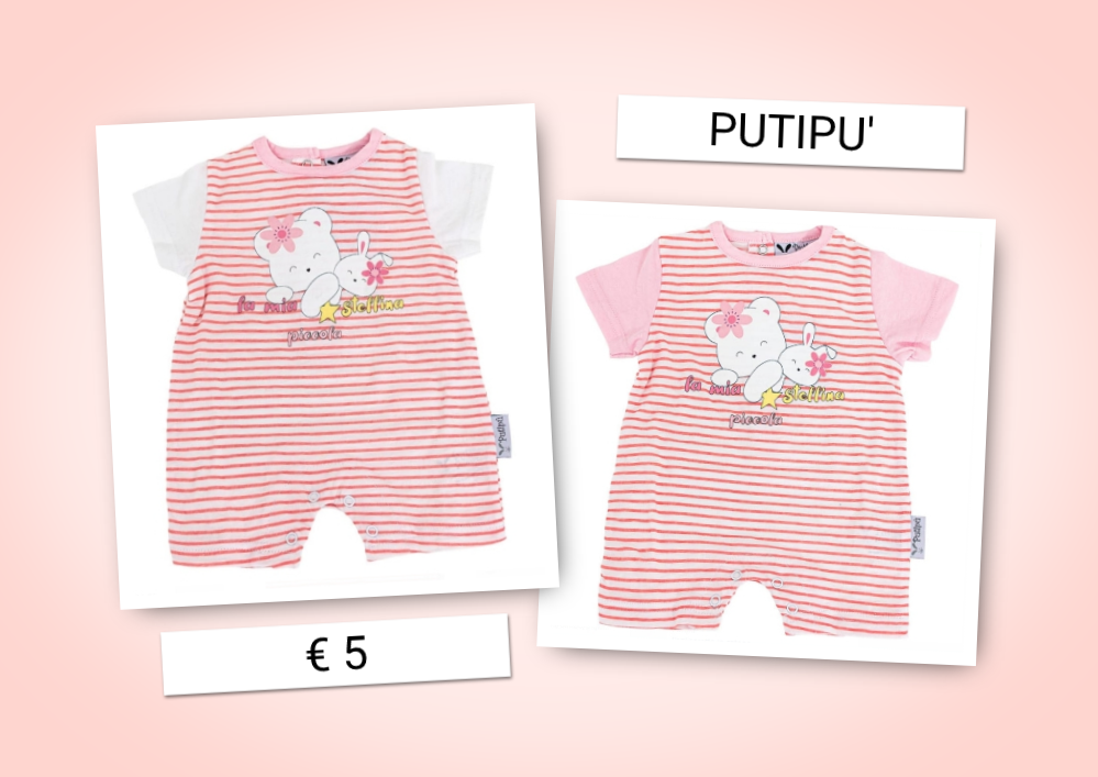 PAGLIACCETTO PUTIPU' Art. P529 A SOLI 5€