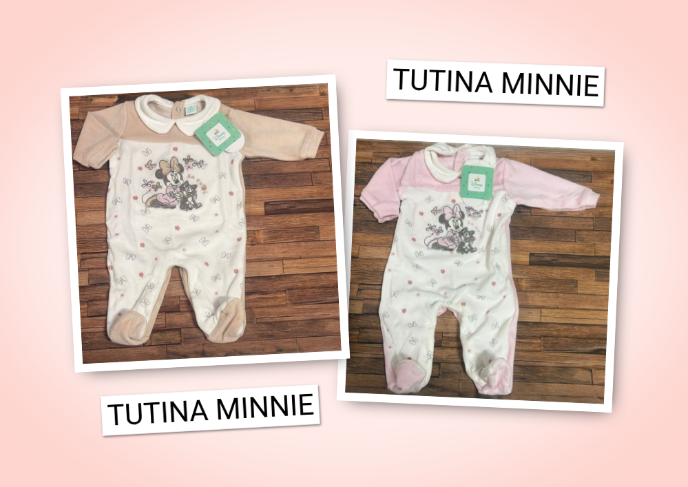 Tutina in Ciniglia Disney Minnie per Neonata