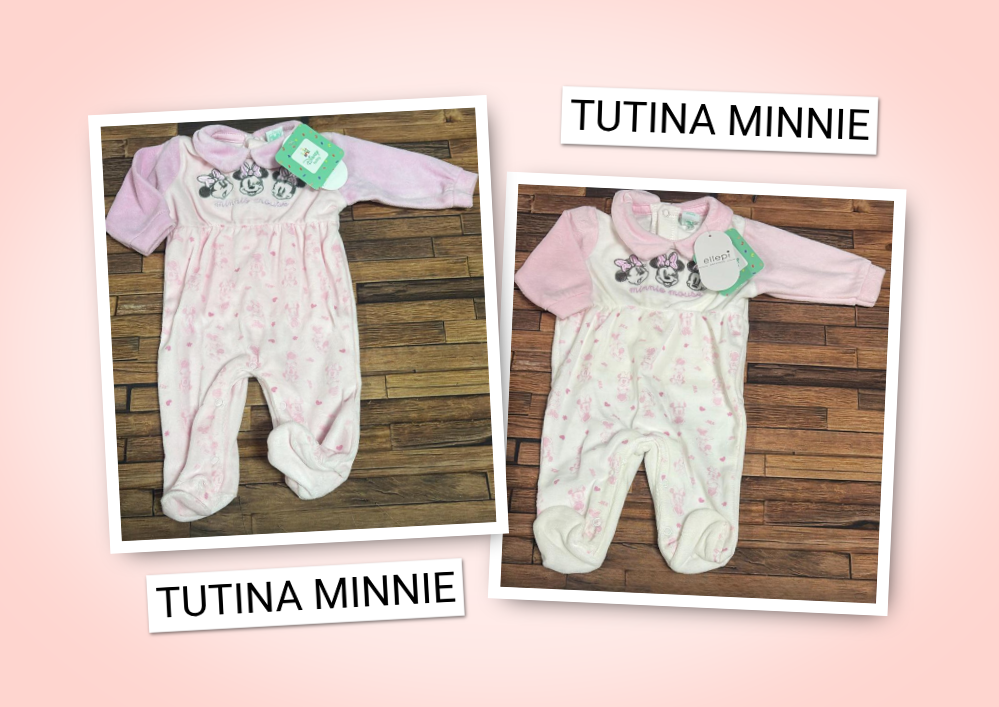 Tutina in Ciniglia Disney Minnie per Neonata – Morbida e Calda