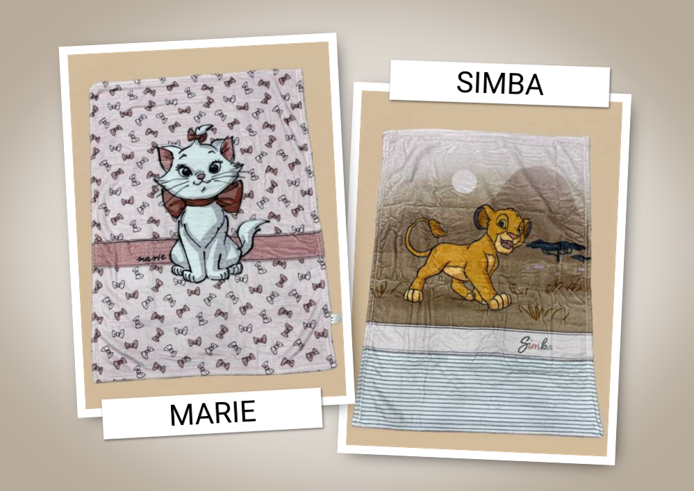 Copertina Neonato in Pile Disney Baby – Simba e Marie (Minou)