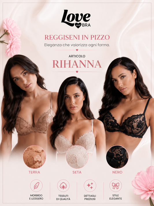 Reggiseno Rihanna Push-Up in Pizzo – Love and Bra
