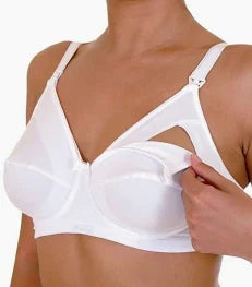Reggiseno Allattamento Mamina Bianco in Cotone Mercerizzato Art. Z 9100/01